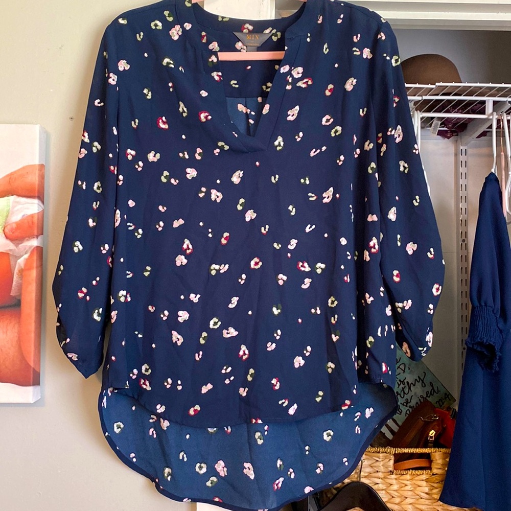 Multi color leopard top